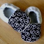 Toddler Size - Peace Signs And Grey/gray Fleece..