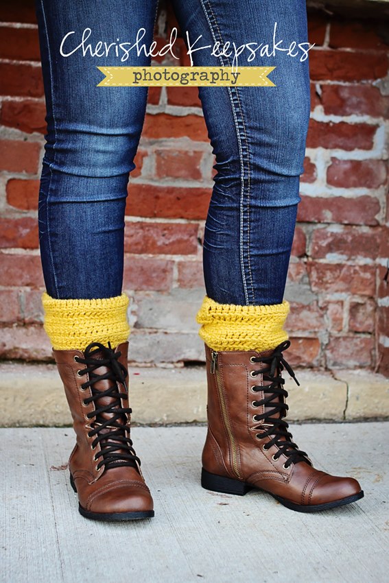 Boot Cuffs, Leg Warmers, Boot Toppers, Mustard, Choose A Color